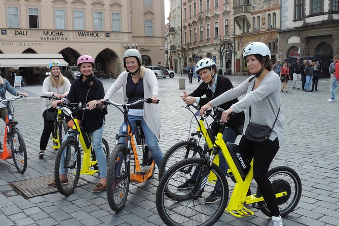 Grand City Tour of Prague on Cruiser e-Bikes or e-Scooters - The Jewish Quarter and Old Jewish Cemetery