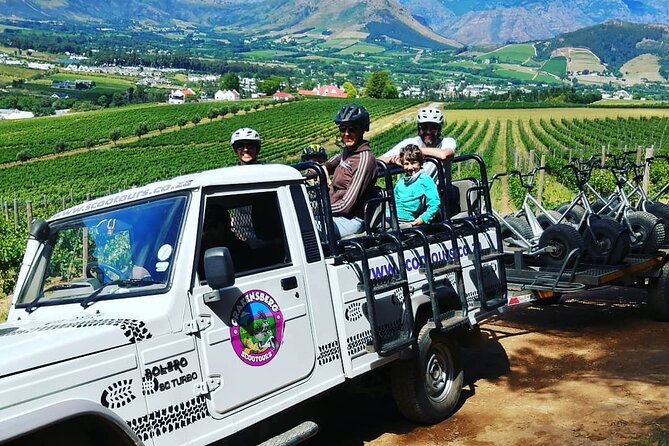 Gravity Scooter in Franschhoek - Scooting above Franschhoek’s vineyard rows
