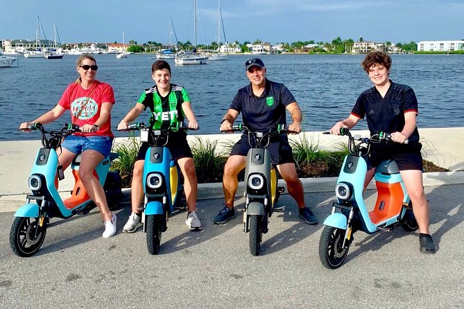 Guided Tour Pick your Ride Trikes Mopeds Segways and Bike Tour - Tin City mixes shopping with old dockside character