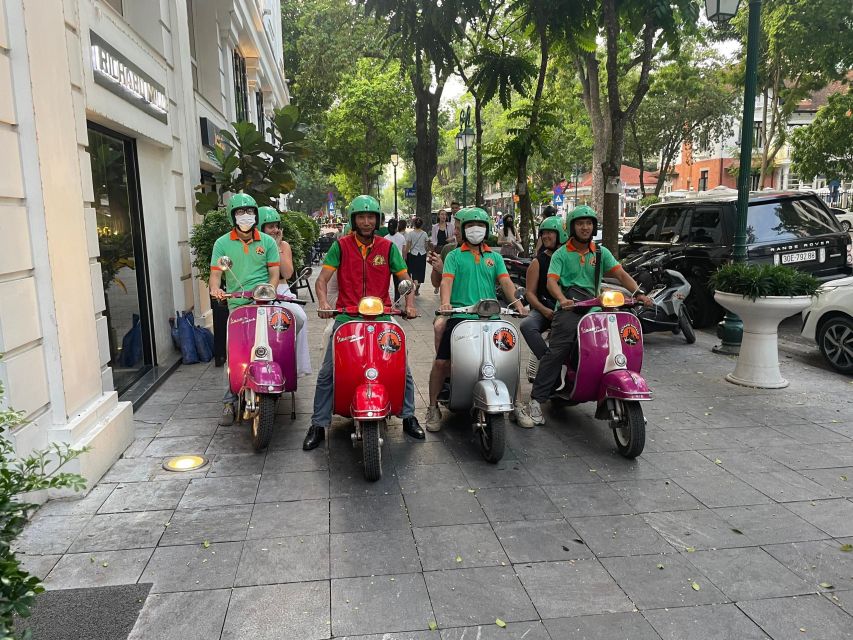 Hanoi 4.5-Hour Vespa Tour city tour - Tran Quoc Pagoda and Phu Tay Ho