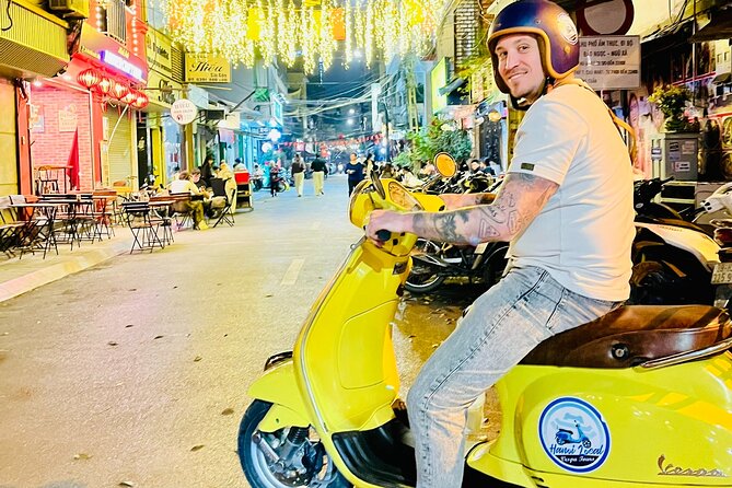 Hanoi After Dark Vespa Tour (4 hours): Street Food & Night Vibes - Chuong Duong Bridge, ceramic road, and bia hoi