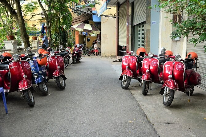Hanoi Back Streets Vespa Tours: Hanoi Vintage Vespa Tours City - Food at the end of the ride