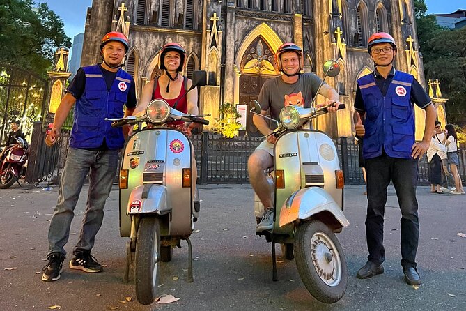 Hanoi Evening Vespa Food Tour 04hrs - Starting at St. Joseph Cathedral at 6 pm