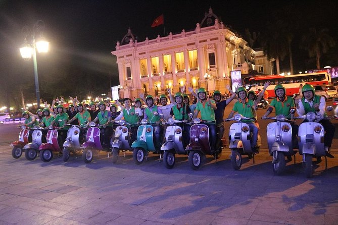 Hanoi Vespa After Dark Street food + Train Street+ Live Music - Starting at St. Joseph’s Cathedral and the Old Quarter