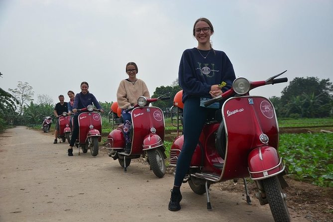 Hanoi Vespa Tours: Full Day Hanoi City & Countryside Vespa Tours - Train Street and life beside the rails