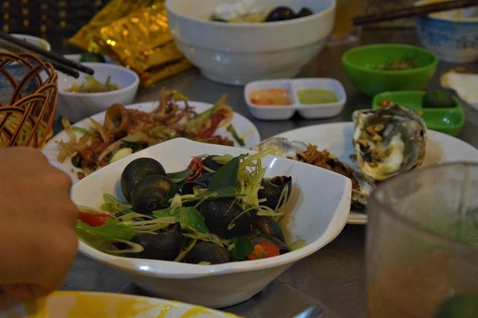 Hanoi Vespa Tours: Hanoi After Dark Vespa Food Tours - Bun cha, barbecue pork, and the main meal