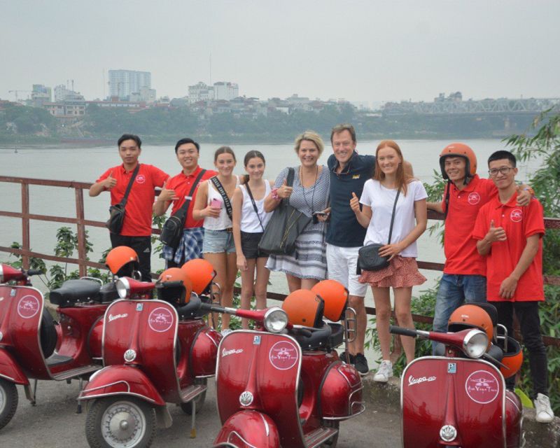 Hanoi Vintage Vespa City Tours - Market lanes and Huu Tiep Lake’s B-52 history