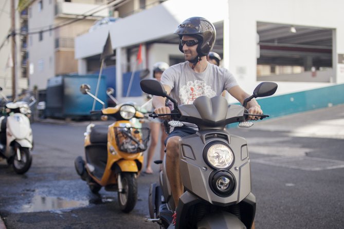 Hawaiian Style Scooter Ride around O'ahu for the Day - Pearl Harbor, pineapple fields, and the North Shore