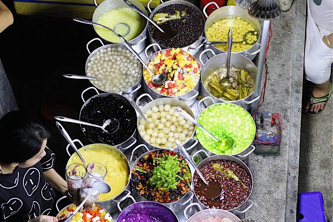 Hue Street Food Tour At Night By Scooter - Vietnamese BBQ and a local beer