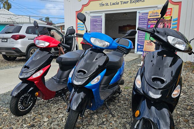 iRide Caribbean 50cc Scooter Rental - Moving from Rodney Bay into the north