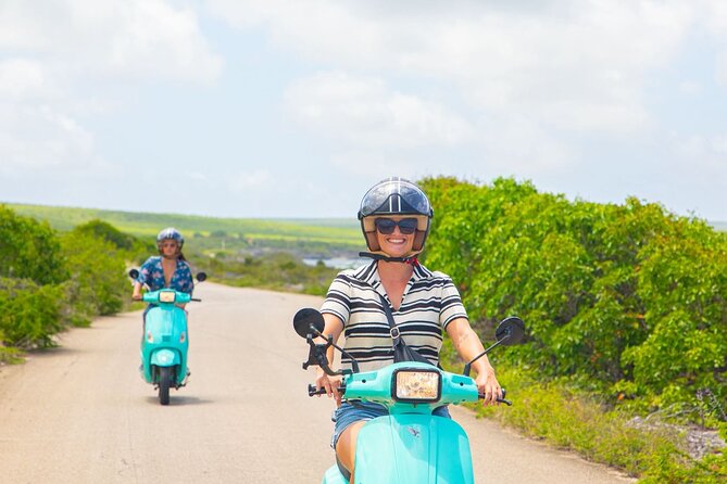 Island Scooter Tour Bonaire - Salt Pier and White Pan connect scenery with difficult history
