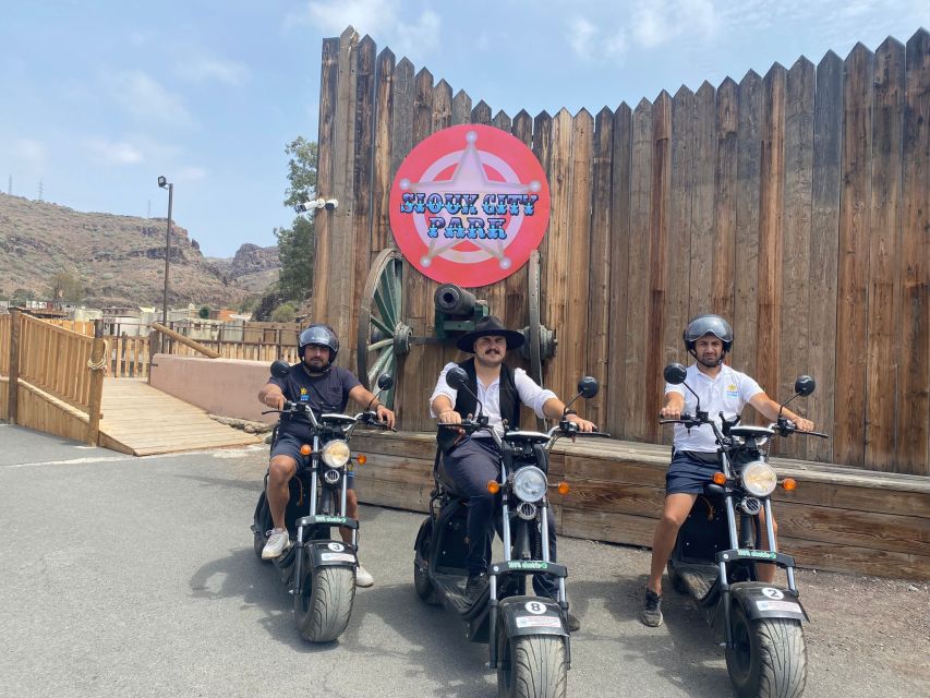 Maspalomas: E-Scooter or E-Bike Tour+Western Town Sioux City - E-scooter or e-bike: choose the right fit