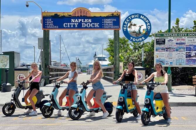 Naples Electric Moped Tour - Crayton Cove and the Naples City Dock