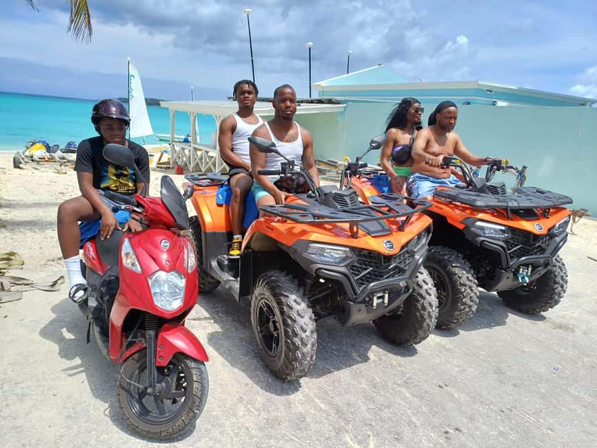 Nassau: Guided Scooter/ATV Rental or Tour w/Beach Day Bundle - Queen’s Staircase and the story carved into stone