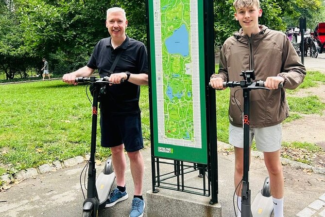 New York Central Park Guided Electric Scooter Tour - Bethesda Fountain, the Mall, and Bow Bridge