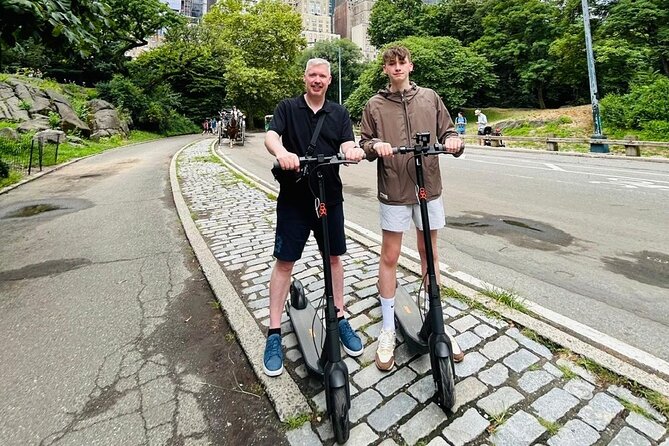 New York Central Park Guided Electric Scooter Tour - What the two-hour schedule feels like