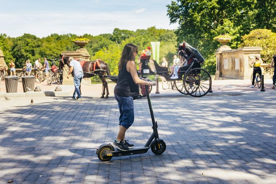 New York City: Central Park Electric Scooter Tour - Bethesda Fountain, the tour’s grand opening scene