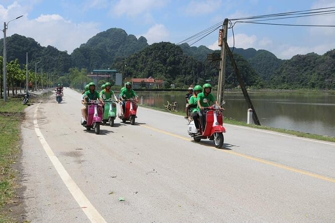 Ninh Binh Vespa Start from Hanoi + Boat + Villages +Rice Paddies - Lunch with local flavors near Tam Coc
