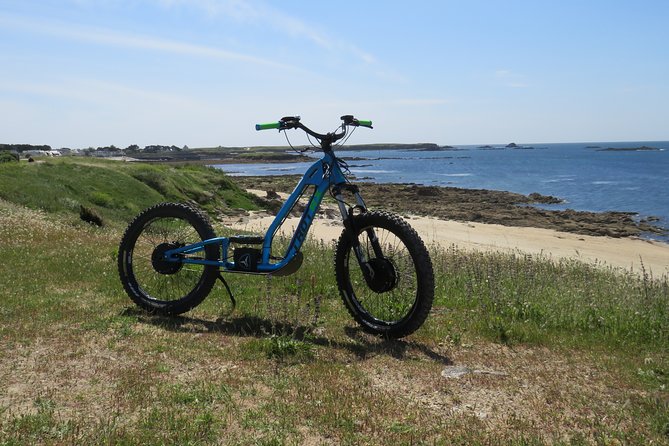 Off-road electric scooter-2h30 guided by GPS- "Carnac" - From Erdeven to Carnac on an unusual machine