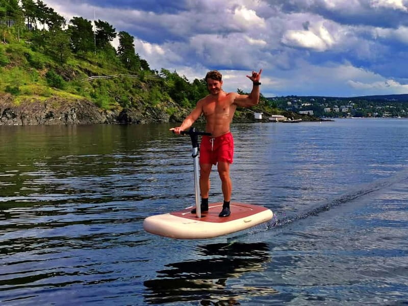 Oslo: Private Water Adventure and Flite Scooter Rental - Learning the board before you chase the views