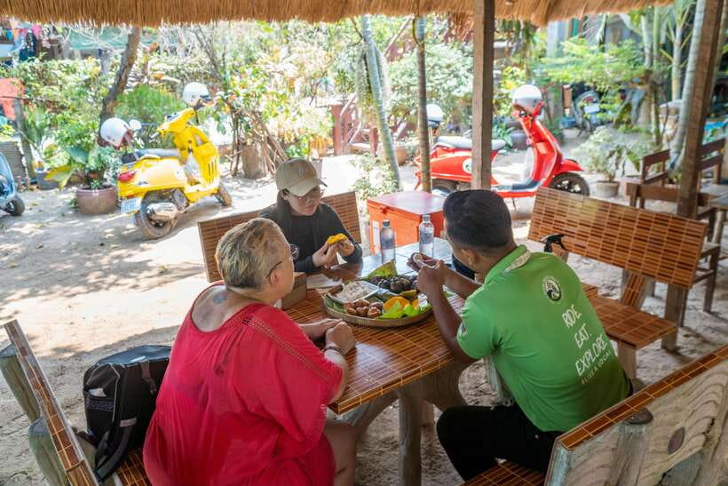 Phnom Penh Silk Island Sunset Vespa Tour / Tuk Tuk Available - Crossing the river at the Silk Island ferry terminal