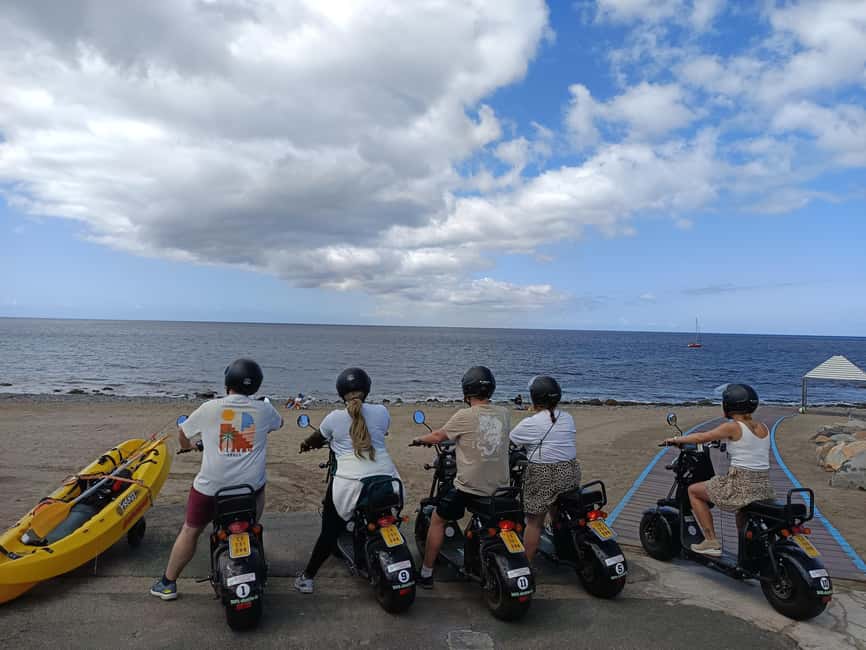 Playa Ingles:Rent e-Scooter 3 hour+Option Combo Rent Jet Ski - Riding toward the Maspalomas Dunes
