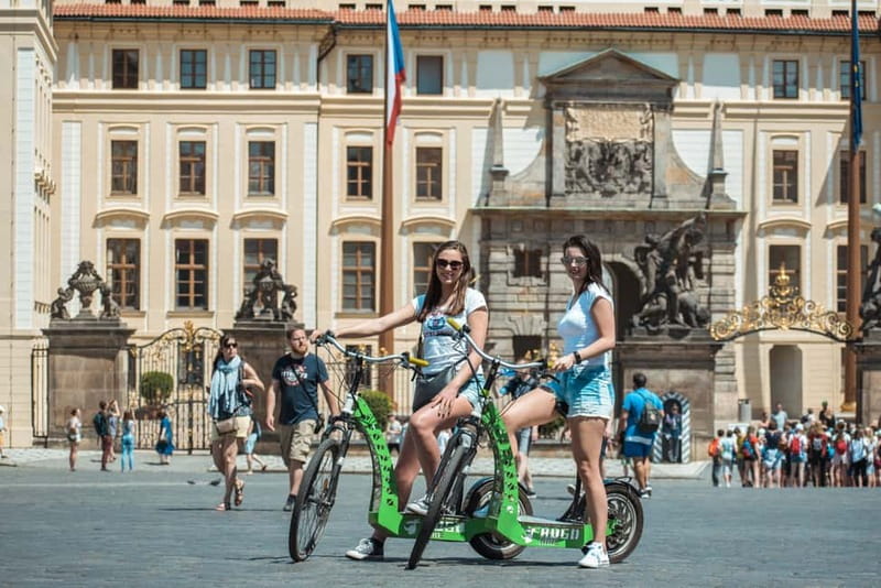 Prague: 3-Hour E-Scooter Tour in German - Letná Park and Prague’s giant Metronome