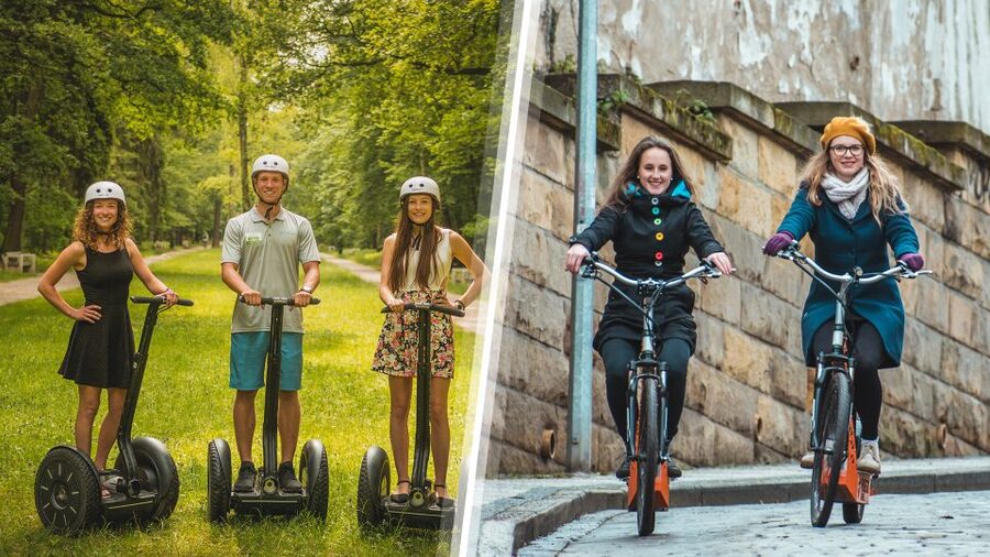 Prague: Combined Segway & E-Scooter City Highlights Tour - Great Strahov Stadium and the Segway changeover