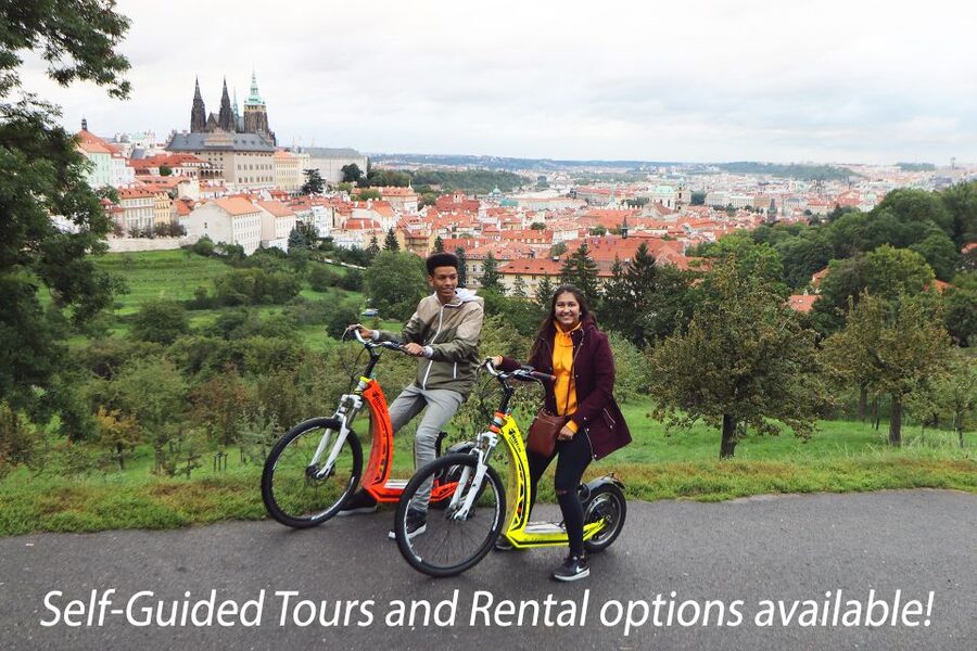 Prague: E-Bike/E-Scooter Viewpoint Tour - Starting beside the Embassy of Japan