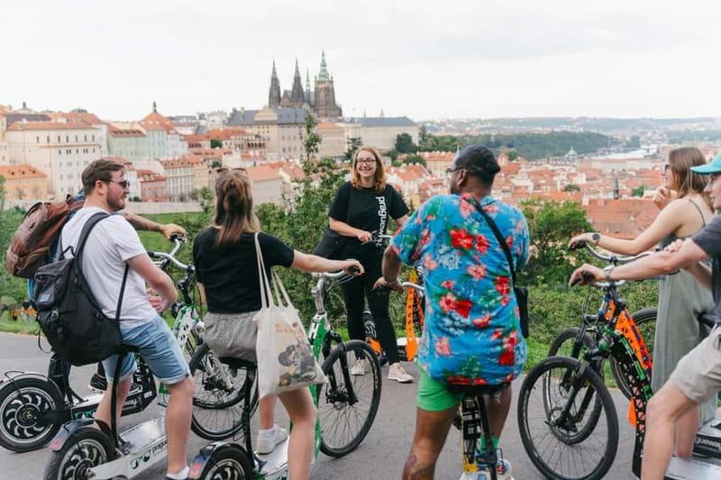 Prague: E-Scooter Grand City & Panoramas Small-Group Tour - Starting beside Charles Bridge