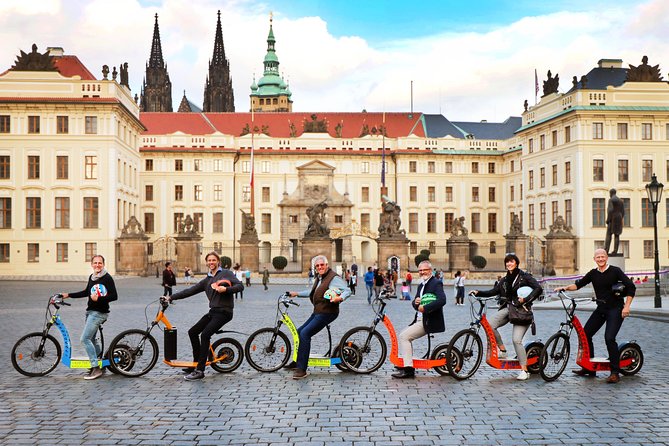 Prague: electric scooter & E-bike guided tour - Lennon Wall and Kampa Island