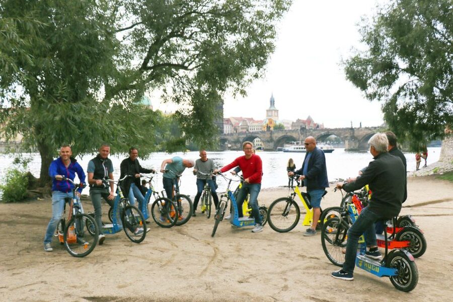 Prague: Grand Segway and eScooter Live Guided City Tour - St. Norbert Church and the Great Strahov Stadium