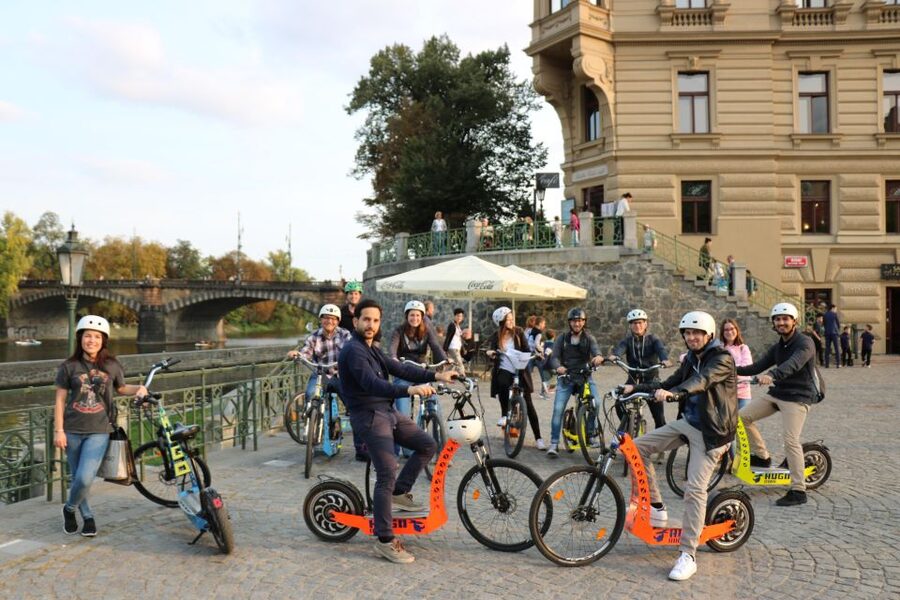 Prague: Grand Segway and eScooter Live Guided City Tour - Lennon Wall, Kampa, and Charles Bridge