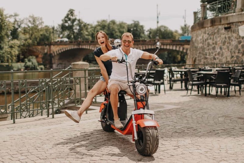 Prague: Guided Fat Tire e-Scooter Tour - A fast ride from Old Town to the castle district