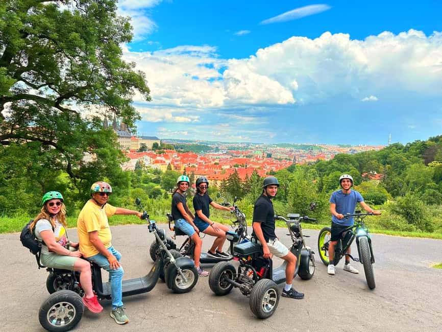 Prague: Heart of Prague Electric Tricycle Scooter Tour - Lennon Wall and Kampa Island
