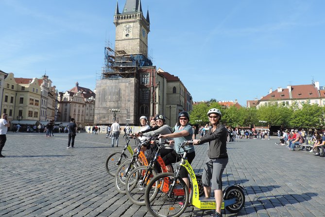 Prague Panoramic Views e-bike and e-Scooter guided Tour - Letna Park and the Metronome