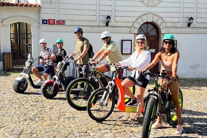 Prague Panoramic Views e-bike and e-Scooter guided Tour - Prague Castle and Strahov Monastery