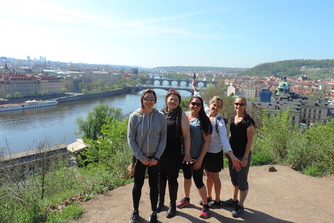 Prague Panoramic Views e-bike and e-Scooter guided Tour - The Lennon Wall and Charles Bridge