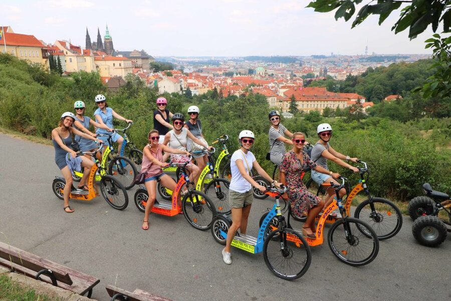 Prague: Tour by Electric Scooter or Cruiser eBike - Starting beside the Japanese Embassy