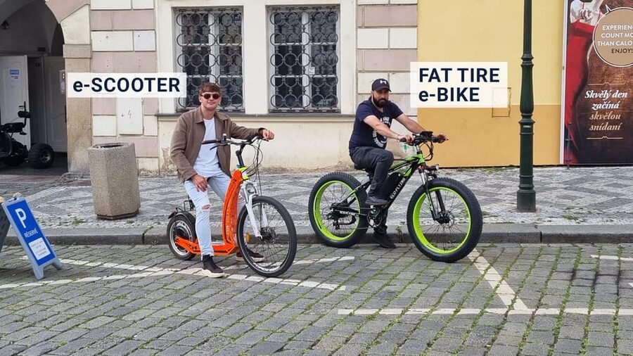 Prague: Tour by Electric Scooter or Cruiser eBike - What two hours really gives you