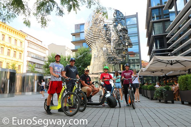 Prague Trike & e-Scooter Tour: Castle Viewpoints & Charles Bridge - Strahov Monastery and its old brewery