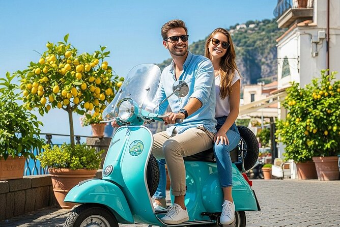 Private audio-guided Amalfi Coast Vespa Tour with driver - Positano gives you a short, colorful walk