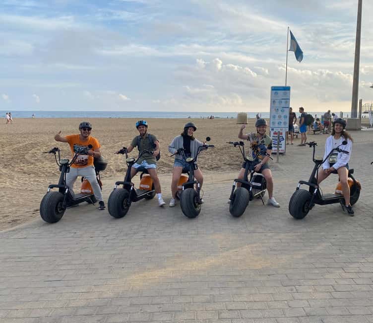 Rent e-Scooter 2 seat from 1 till 4 Hour: Explore Maspalomas - Riding toward the Maspalomas dunes