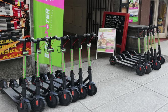 Rent Electric Scooter - Picking up the scooter at Nazorjeva ulica 8