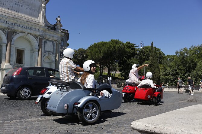 Rome 3 hours Vespa Sidecar Private Tour with Gelato - Piazza del Popolo and the Centro Storico