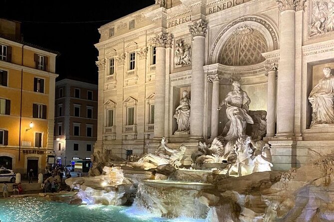 Rome by Night Vespa Ride: Icons of Rome - Trevi Fountain ends the central Rome circuit