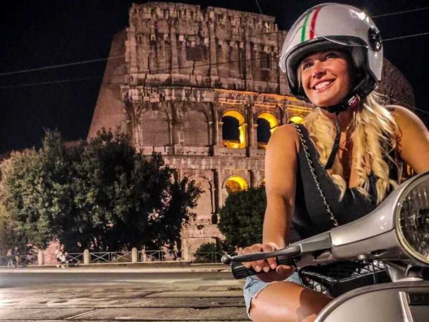 Rome by Night Vespa Tour With Driver/Private Guide - Key points at a glance