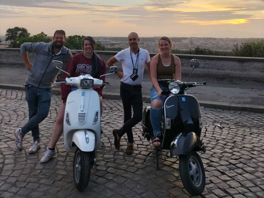 Rome by Night Vespa Tour With Driver/Private Guide - Aventine Hill and the famous keyhole