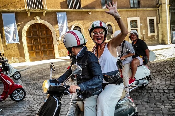 Rome by Vespa: Classic Rome Tour with Pick up - Caracalla, the Appian Way, and the Pyramid of Cestius