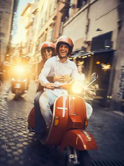 Rome by Vespa with a local - Meeting Angelo and your Vespa pilot